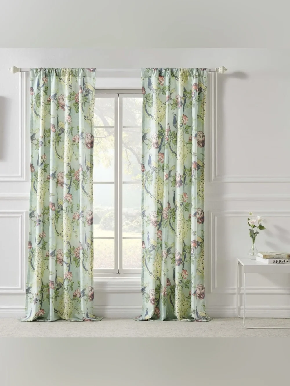 Pavona Enchanted Garden Curtain with Tie Backs 84